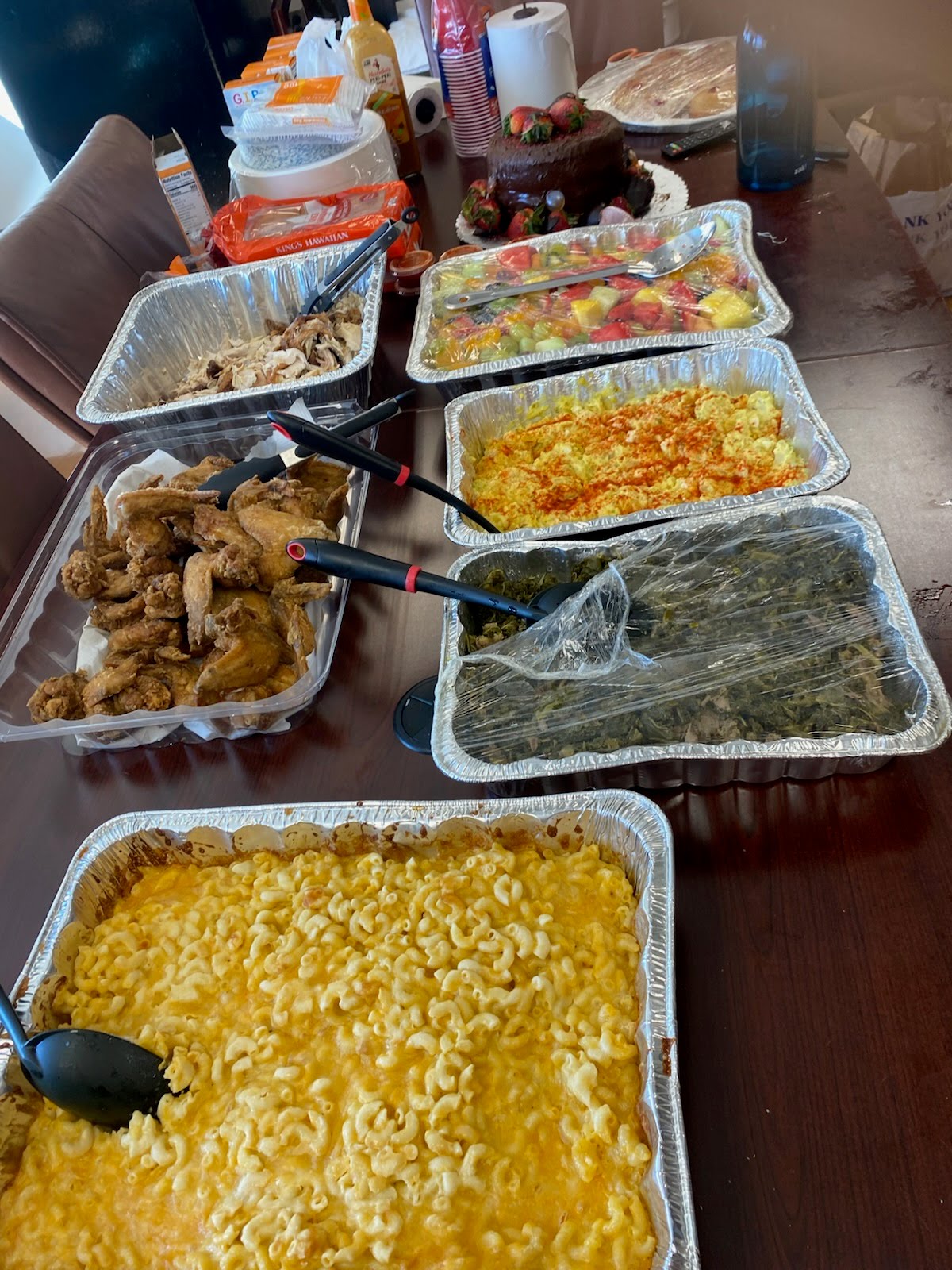 Full catering spread