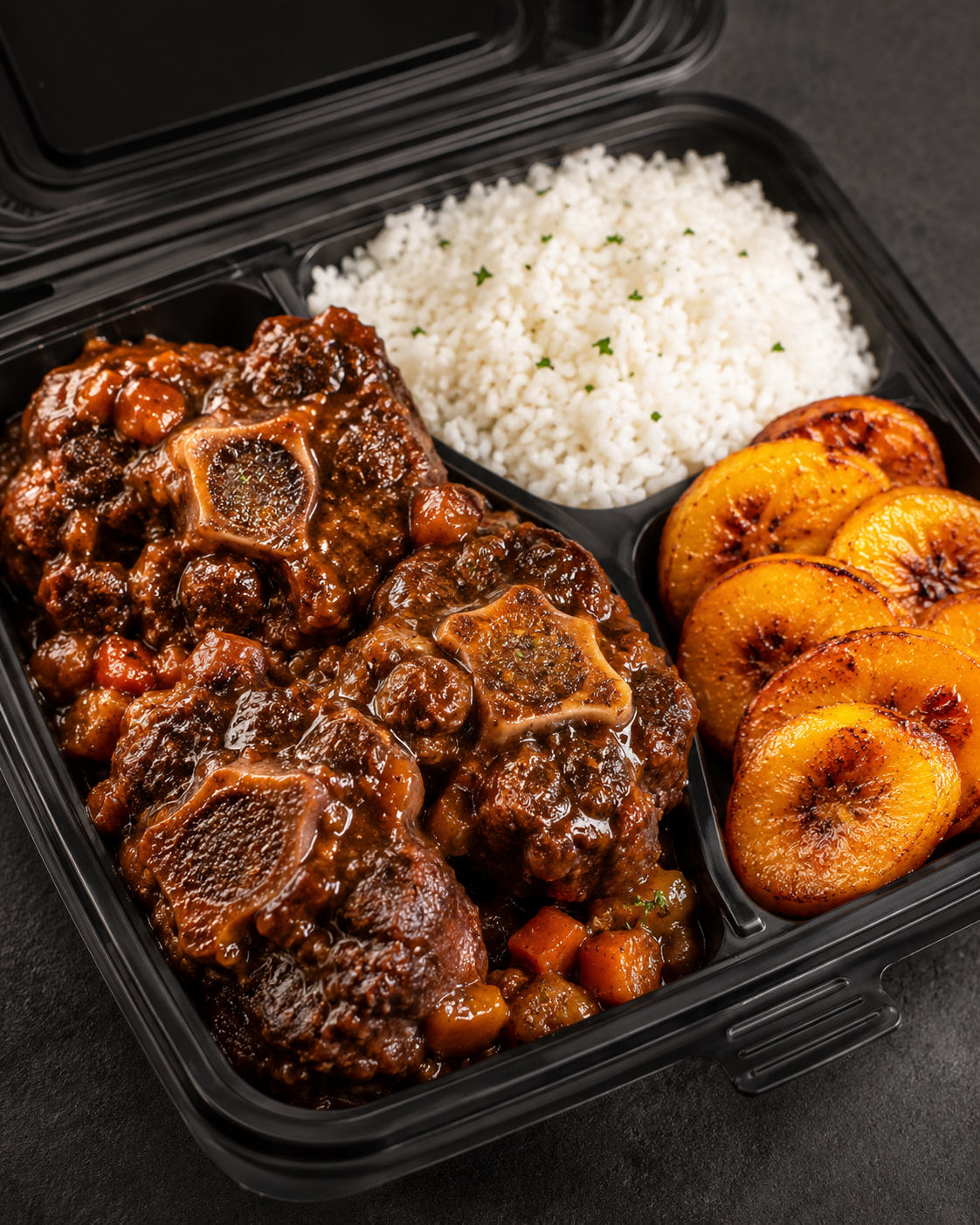 Ox-Tails with Plantains