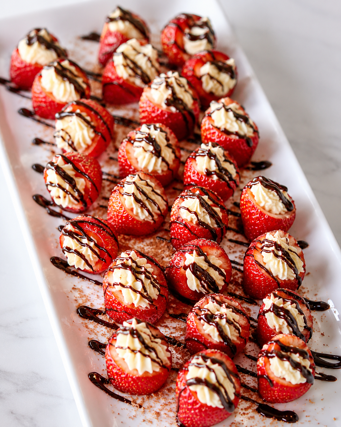 Cream-Filled Strawberries